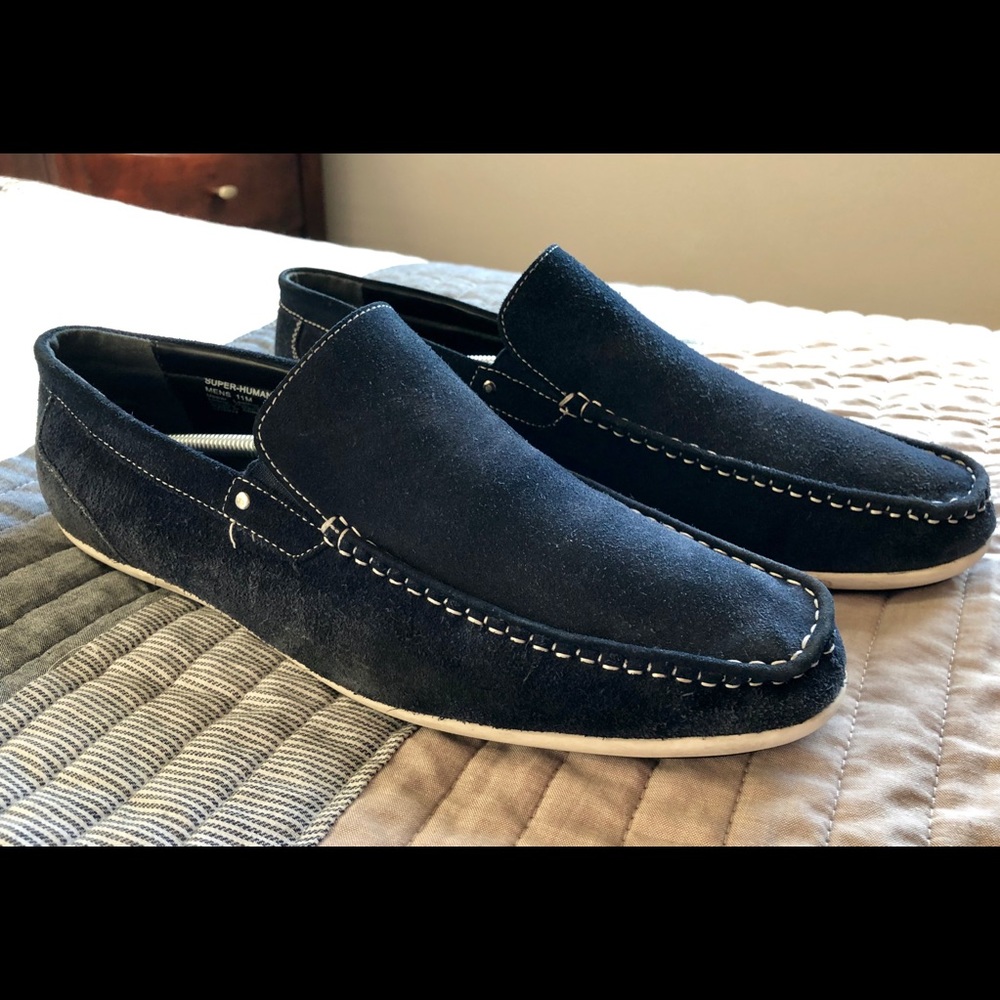 Men’s Kenneth Cole Suede Navy Loafers